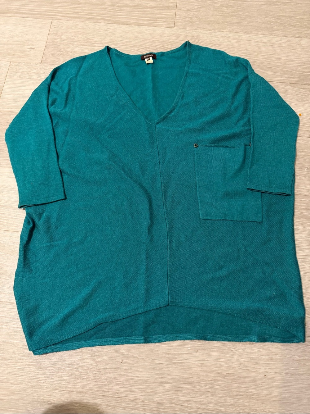 Kerisma Teal V-Neck Pocket Tunic